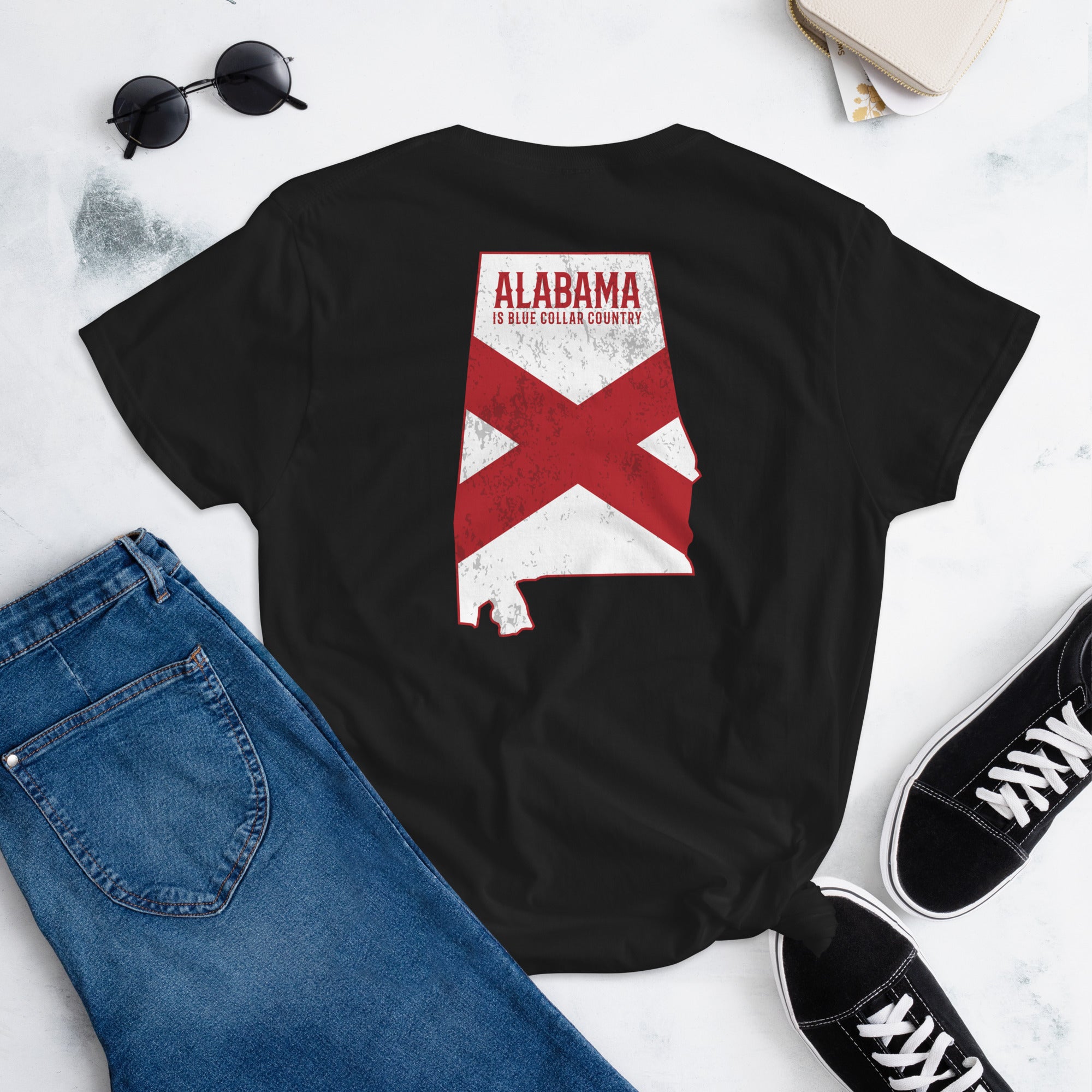 Alabama is Blue Collar Country  I  Women's short sleeve t-shirt