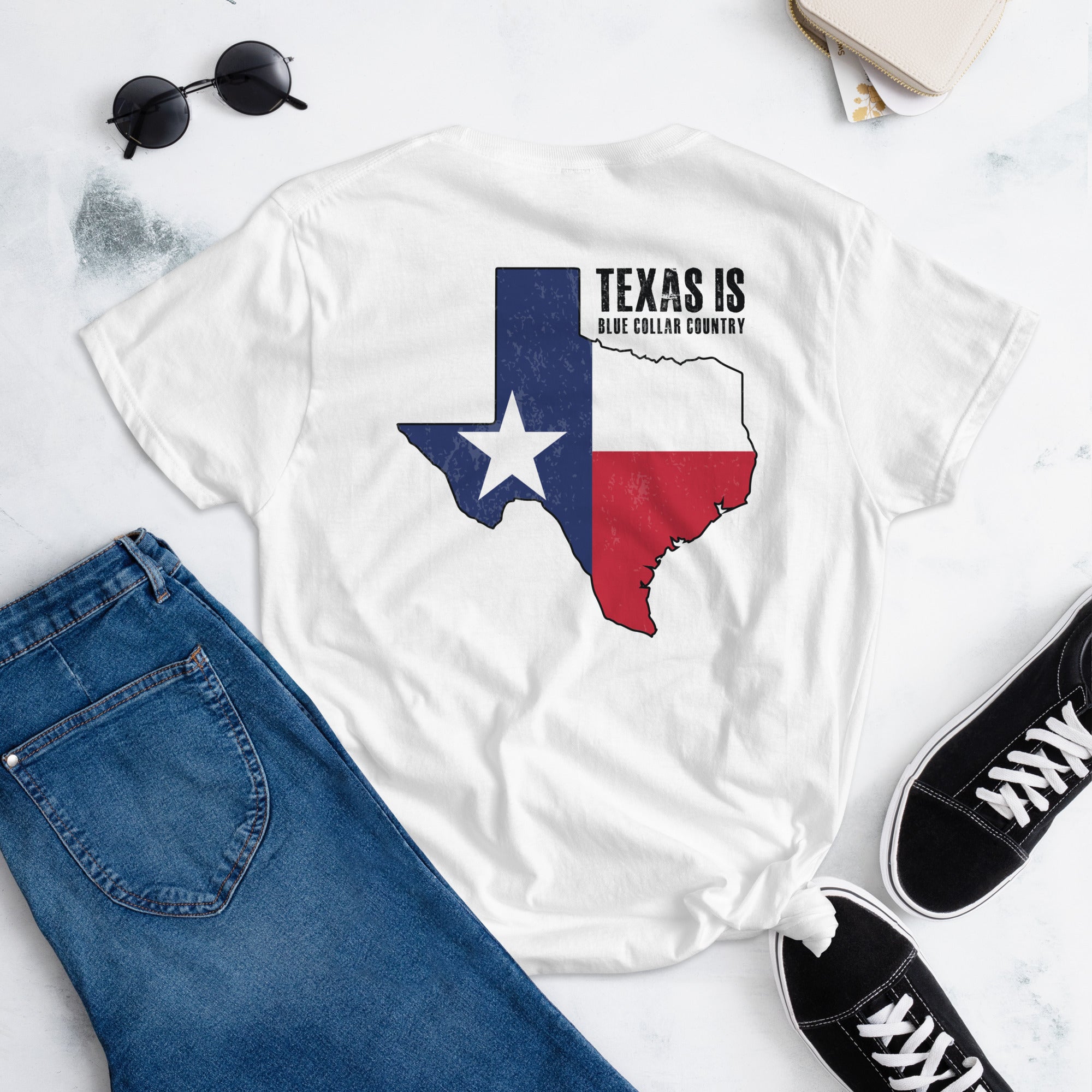 Texas is Blue Collar Country  I  Women's short sleeve t-shirt